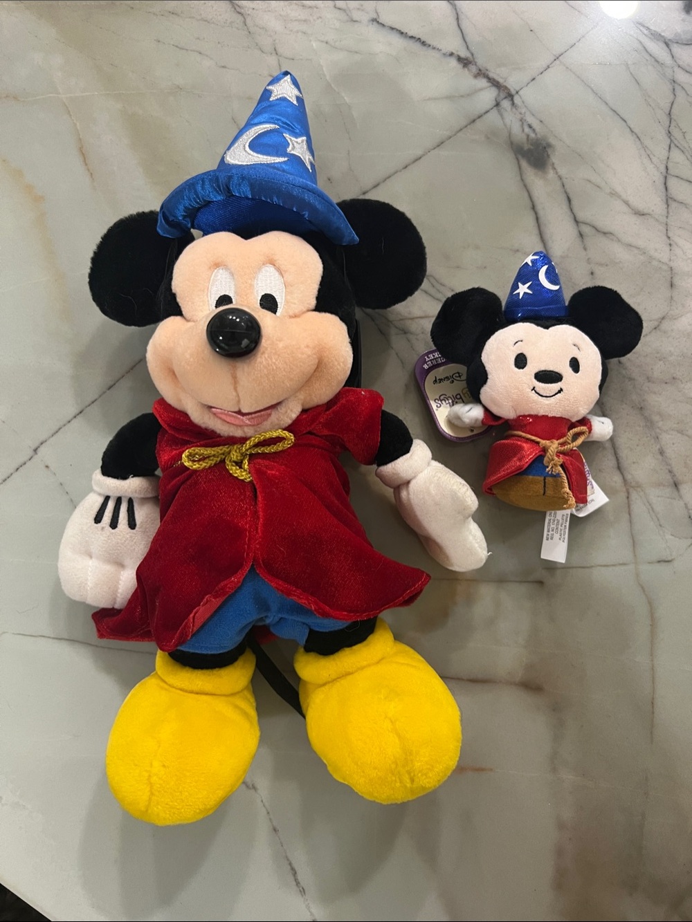 Disney Mickey Mouse Sorcerer Plush Toy Bundle - Red/Blue